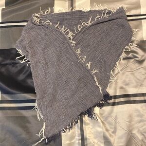 Small blue scarf soft cotton material